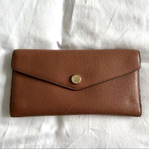 Michael Kors Brown & Teal Leather Wallet
